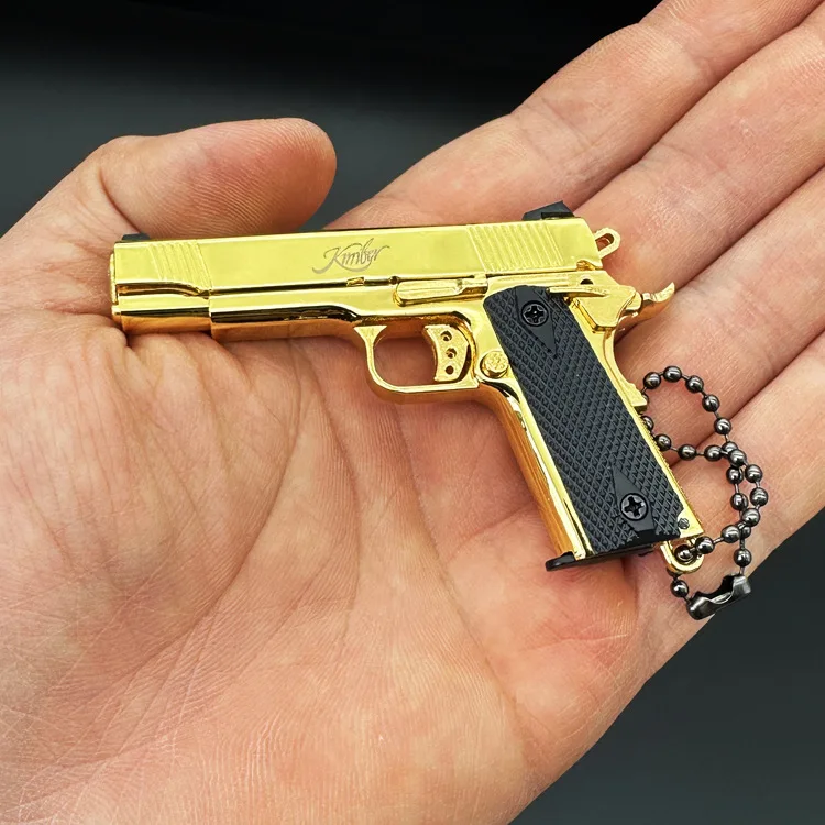 1:3 Colt 1911 Mini PUBG Metal Model Toy Gun Decoration Toys Guns Gun Alloy Pistolas Keychain Pistol