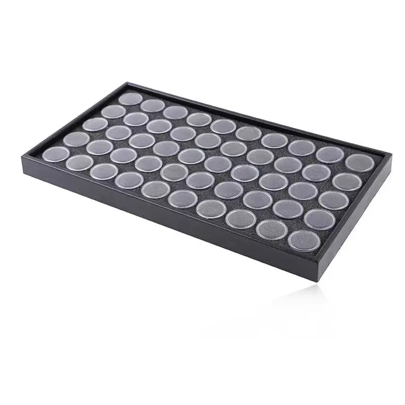 Custom Decorative Drill Nail Ornament Storage Box Sorting Nail Art 25 grid Black