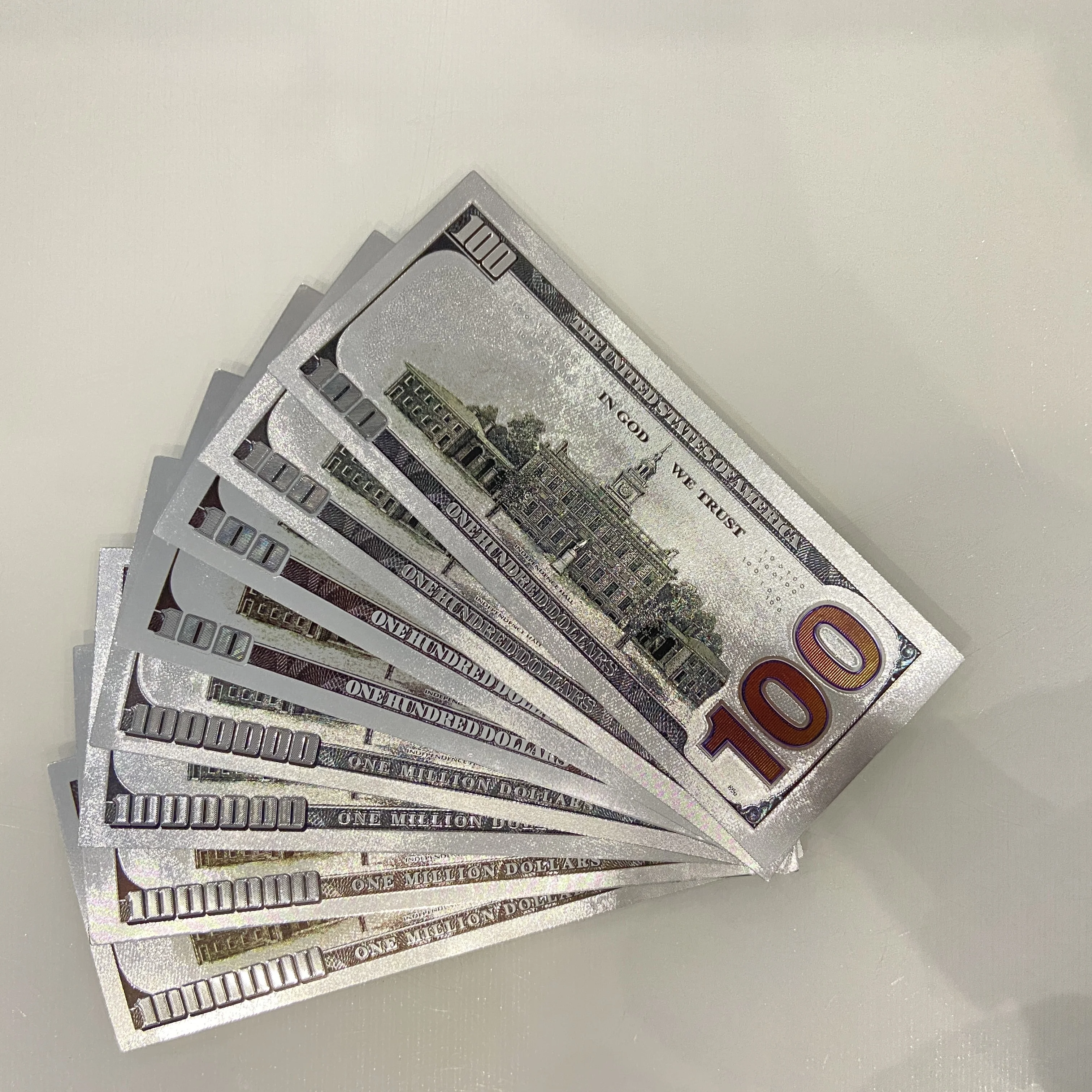 Argent 컬렉션 기념 지폐 $100 백만 농구 경기 돈 금박 통화 백 달러 지폐