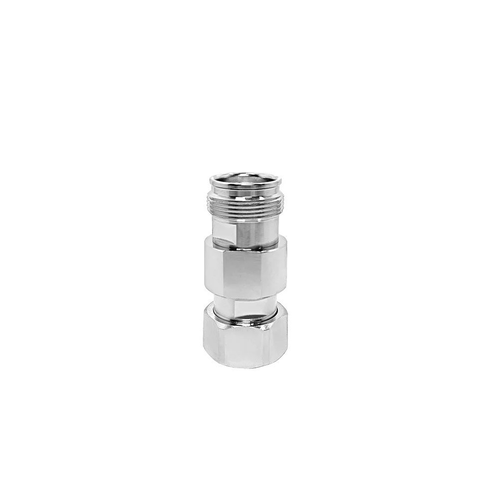 Nickel Plated Brass Straight 4.3-10 Mini DIN Male Plug to 4.3/10 Mini DIN  Female Jack RF Coaxial Adapters