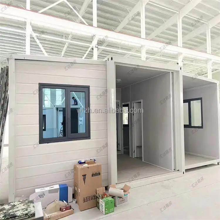 20Ft Luxury Large Prefab Australian Standard Expandable House With Veranda Container Home Slope Roof