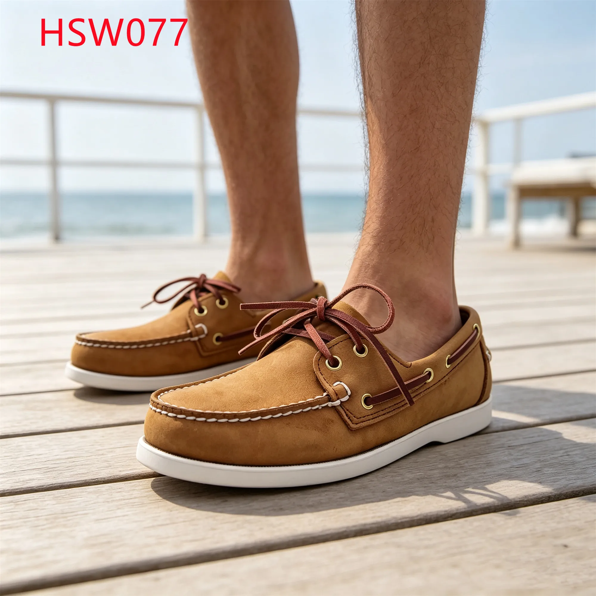LXG,Urban Wandering Brass Metal Eyelets Design Hua Singh Boat Shoes Street Stroll Moccasin Hand-stitched Welt Penny Shoes HSW077