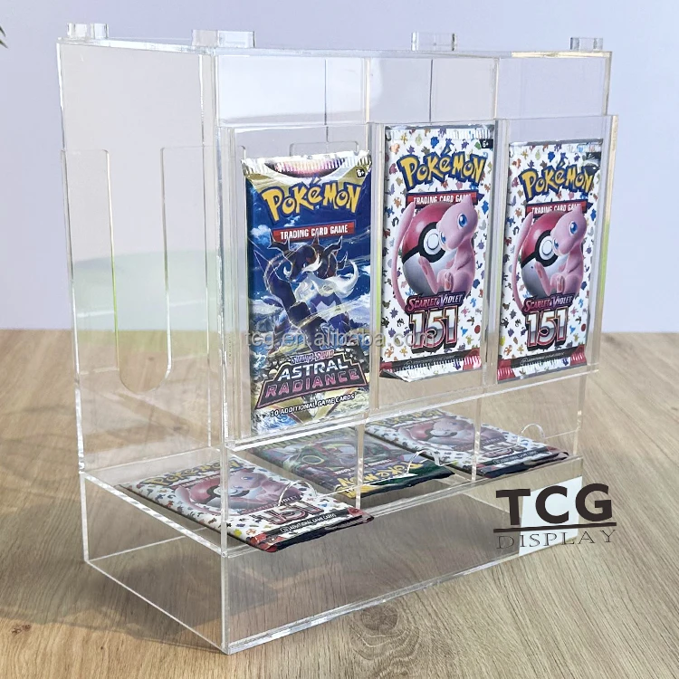 3 pokemon card display Collectors Frames | Bundle of 3: Fire, Water, Grass now in a three card size Pokemon TCG Magnetic Acrylic 3