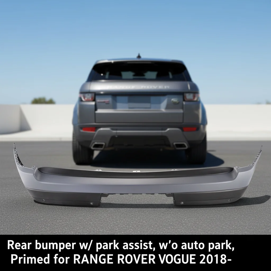 LR105875-B New Rigenstar Rear Bumper Park Assist (W/o Auto Park) Primed Car Accessory Replacement for Vogue 2018-