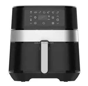 AOJA 2026  4L5l 6l 6.5l 7l 8l 9l   Hot Sale Kitchen Household Plastic Smart Air Fryer Home Use Electric Digital  White air Fryer