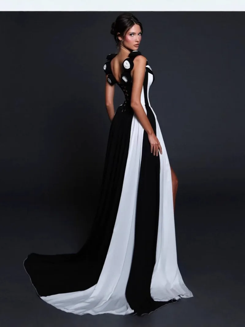 A9930 Sexy High Fork Sleeveless Bandage Dress Women Elegant A9930 Sexy High Fork Sleeveless Bandage Dress Women Elegant