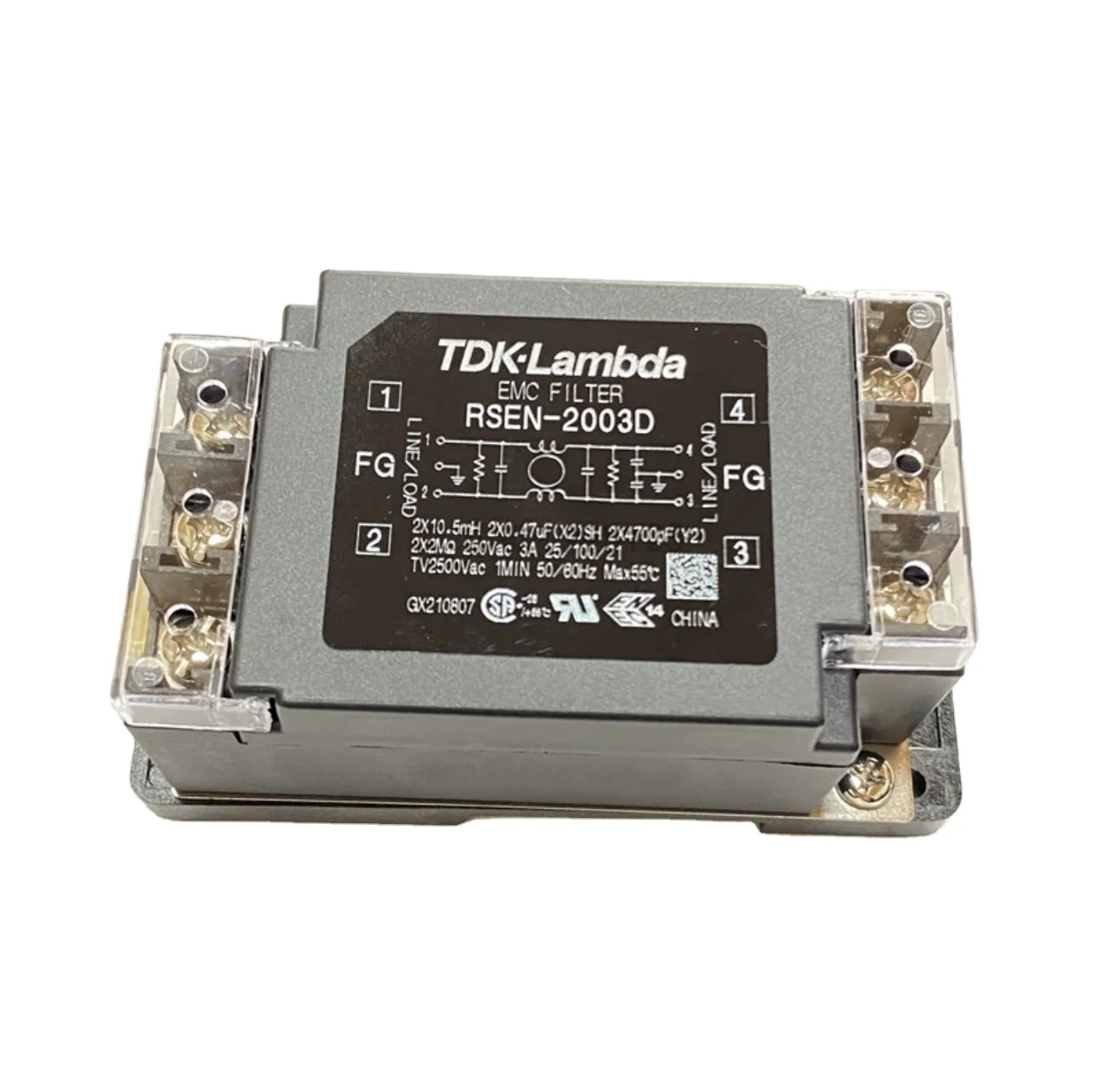 TDK Lambda RSEN-2003 Dual Stage Filter - 250V 20A EMI/RFI
