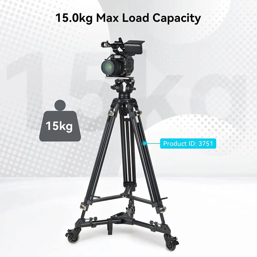 Phone Tripod Photography Tripod Dolly, Heavy Duty With Larger