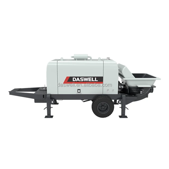 High Efficiency Plant Use diesel Engine Power Concrete Trailer Pump Manufacturer