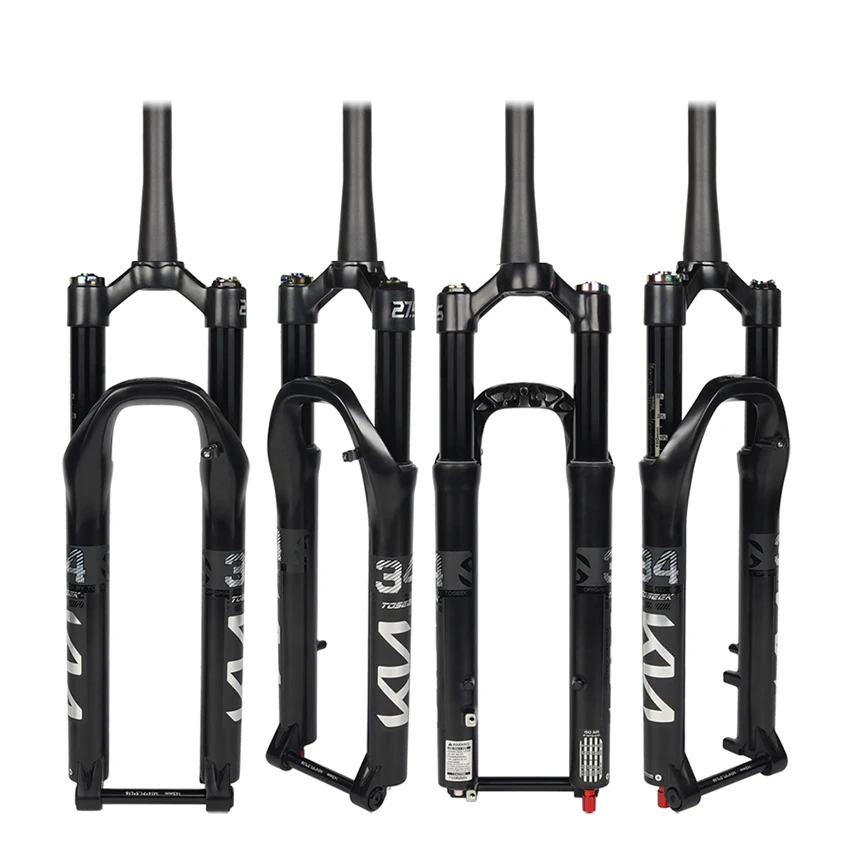 TOSEEK KN34 Magnesium Alloy E Bike Fork Suspension Disc Brake Thru Axle Mountain Bicycle Air Front