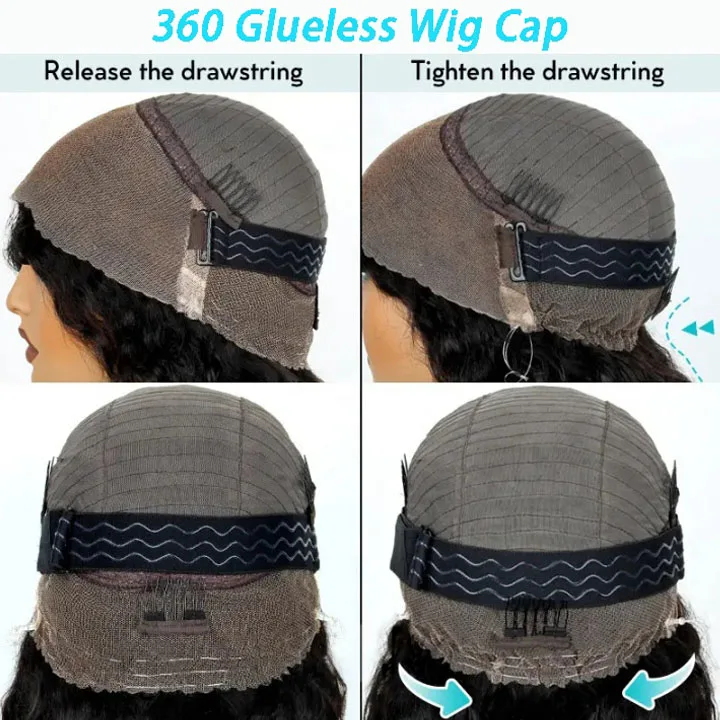 200% Density 100% Virgin Remy Human Hair for Lace Front Transparent Lace Wig 18 Inch Tall Bun Glueless Long Curly Full Lace
