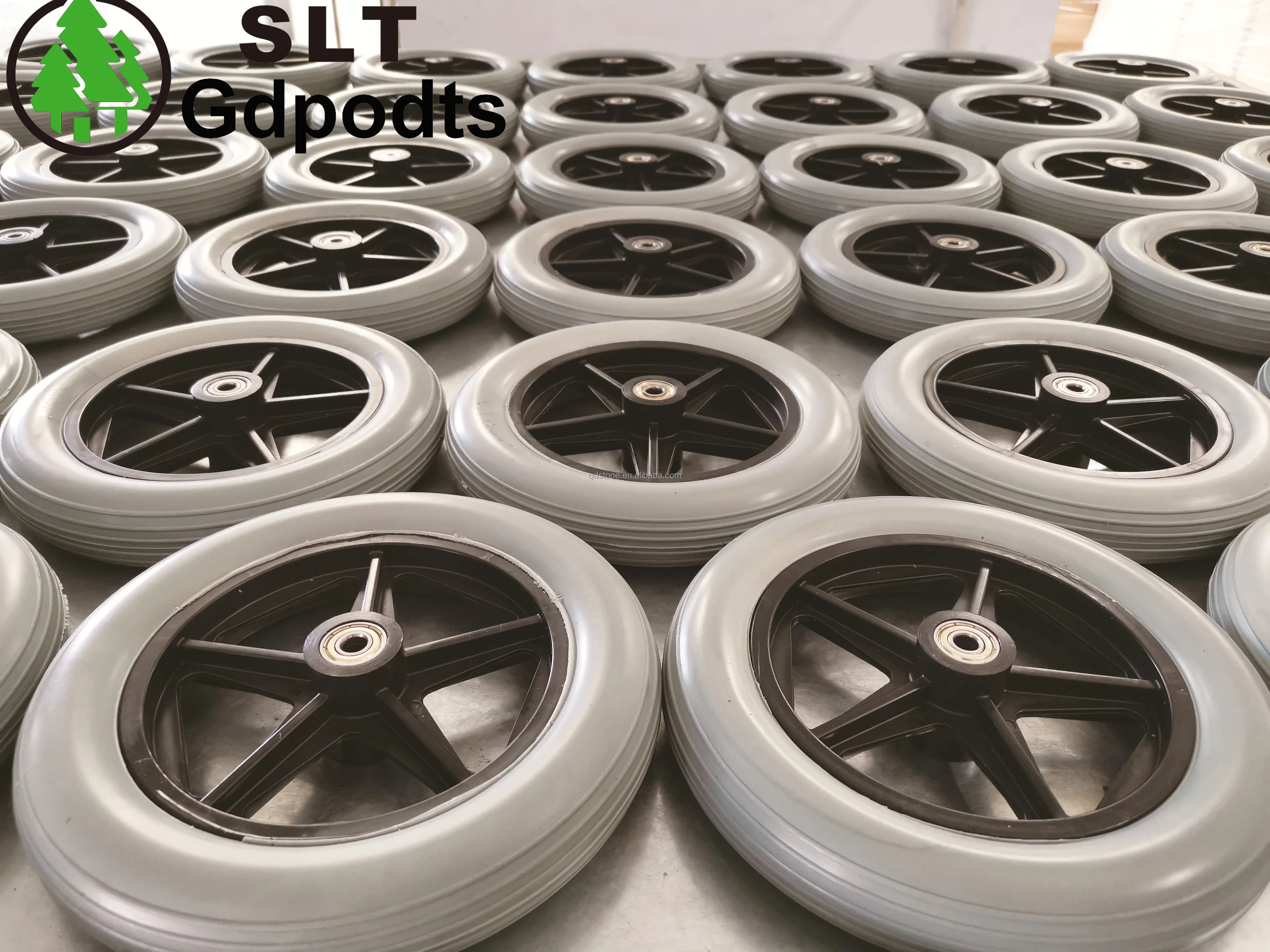 8 Inch Wheelchair Front Wheels - Durable Polyurethane Foam