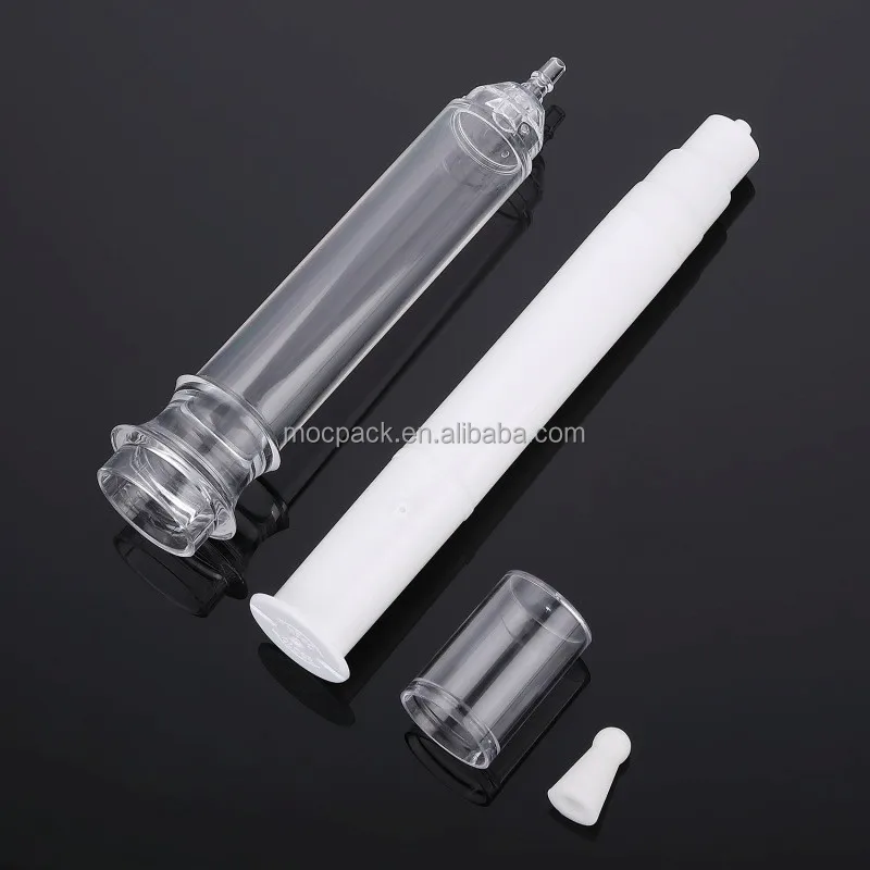 product wholesale 5ml 10ml 20ml push airless syringe bottle airless serum press button dropper bottle-29