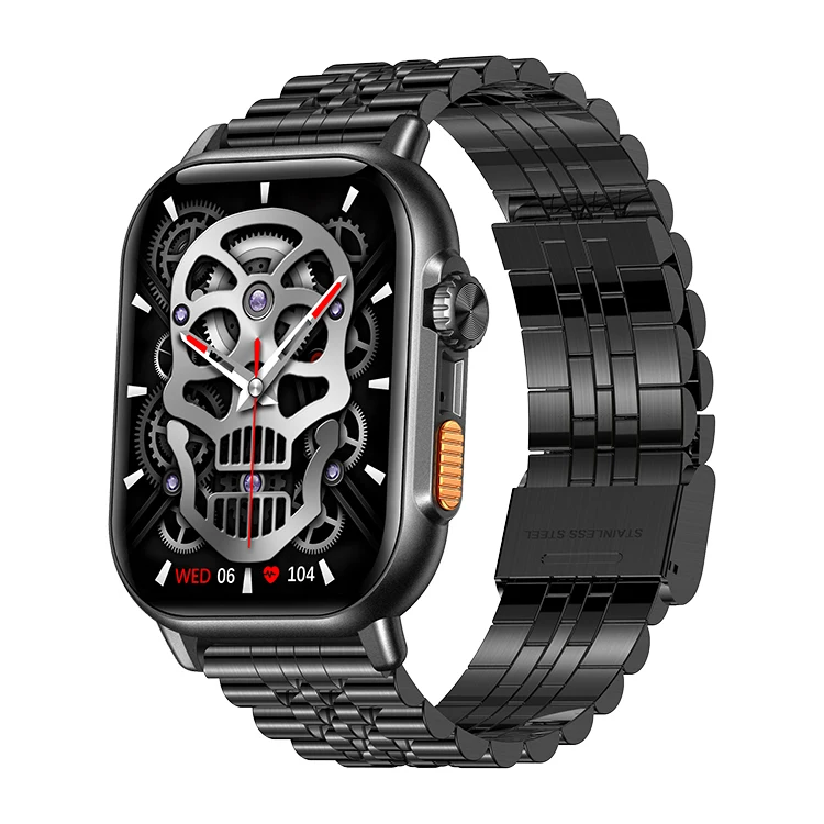 TK23 Pro Smart Watch Steel Strap IP68 Waterproof Heart Rate Monitoring Watches TK23 Smartwatch with BT Calling Function