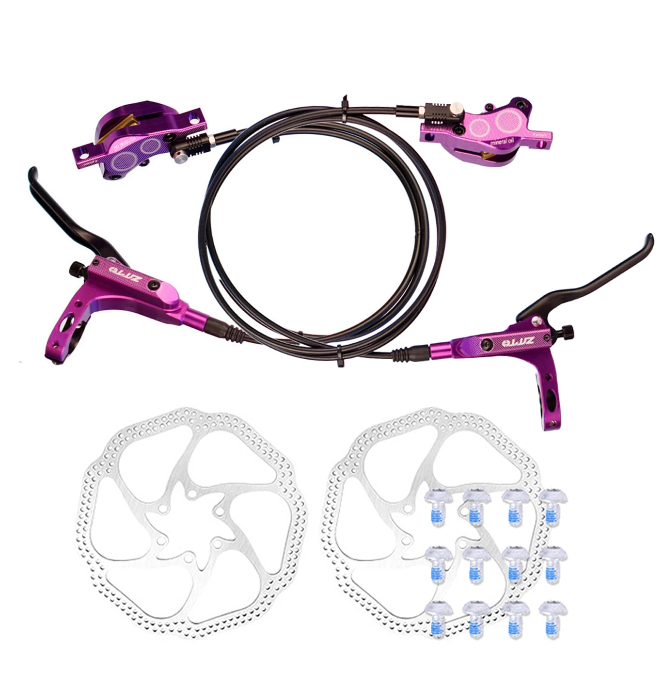 Wholesale ZTTO CNC 4 Piston Hydraulic Disc Brake Kit