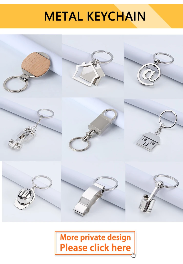 Personalised Metal House Shaped Keyring Custom Engraved Keychain_voghion.com