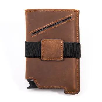 Card Holder manufacturer Source Factory launches 2023 new Real cowhide Pop Up Wallet