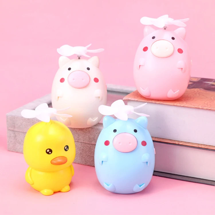 Popular Colorful Mini Duck Fan Fasion Rechargeable Mini Fan Travel Handheld Fan 2020 Summer Cartoon Duck Handheld USB Charging
