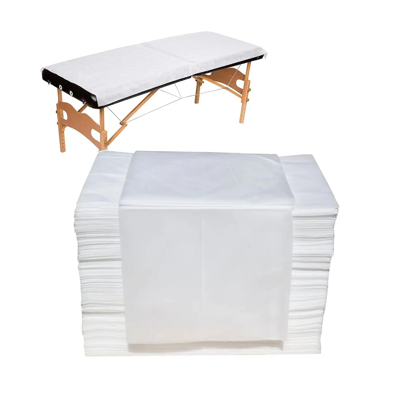 Biodegradable Bed Sheet Disposable Massage Table Cover Non-woven Fabric Sheets for Spa