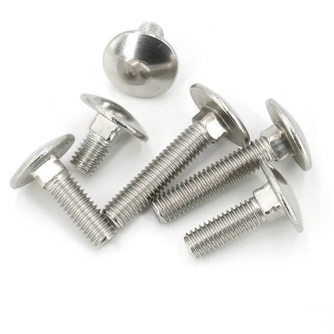 Stainless Steel Carbon Steel Din603 Coach Bolts Extra Large Cup Head ...