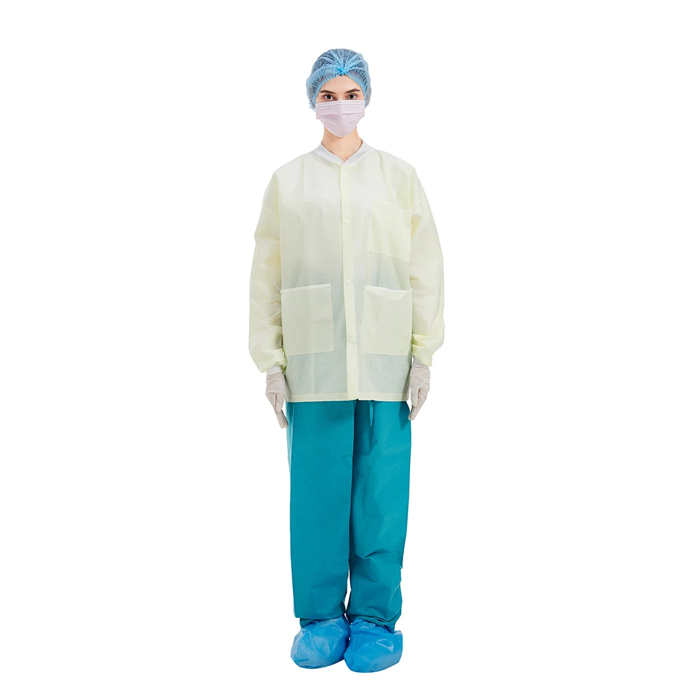 disposable jackets laboratory coat custom medical doctor lab coat with button