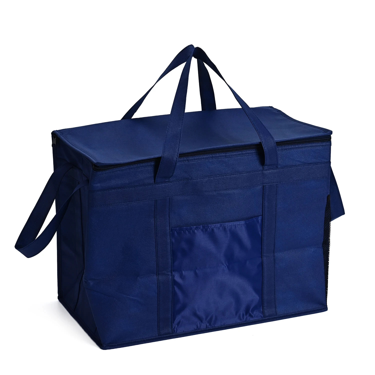 Manufacturer Customization Takeaway Insulation Cooler Bag Black Waterproof Travel Cooler Bag Non Woven Cooler Bag supplier