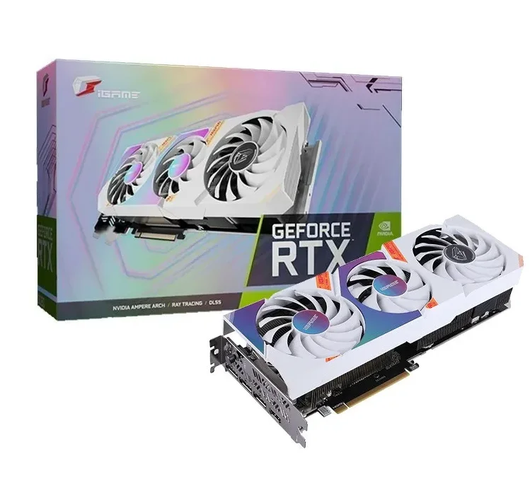 Used Colorful GPU IGame GeForce RTX 3060 Ultra W OC 8GB Used Graphics Cards for Desktop Game Graphics Cards Rtx