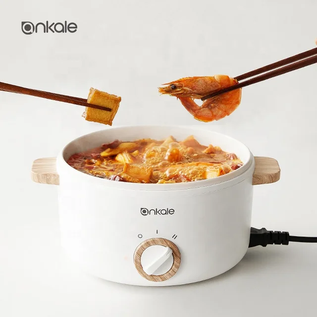 Hot selling popular electric cooking pot oem kitchen appliance multifunctional food steamer anti-scald noodles cooking pot