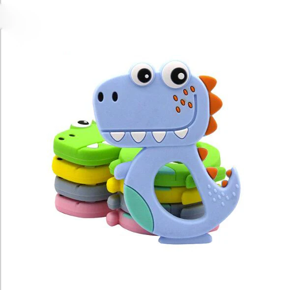 silicone dinosaur teether