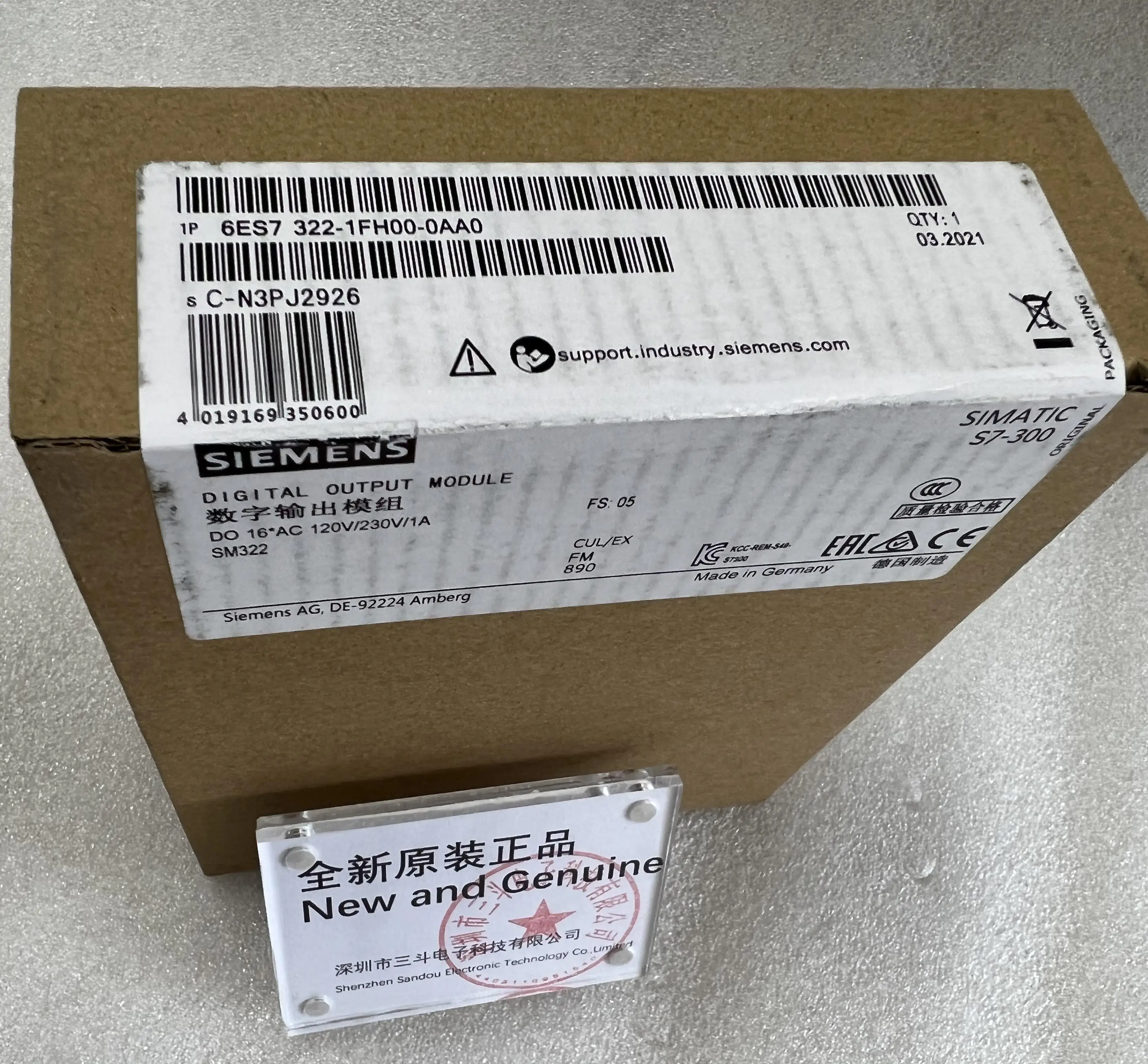 Siemens Digital Output Module 6ES7322-1FH00-0AA0 Siemens Digital Output Module 6ES7322-1FH00-0AA0