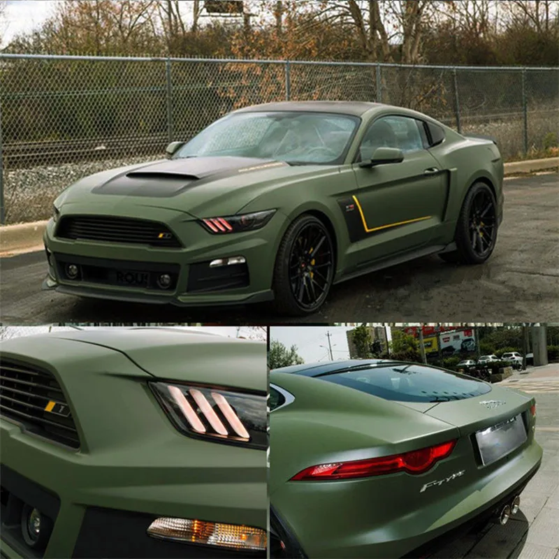 Film Adhésif Vert Militaire Pour Car Wrapping – Tuning Antigriffe, Sans Bulles, StickersLab