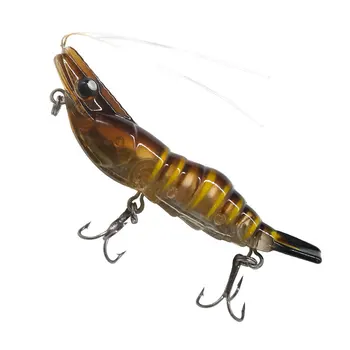 Wholesale 13g 7cm X Shrimp Fishing Lure ABS Hard Plastic Carp Bass Trout VIB Sinking Luminescent Artificial Bait – Hard Lure – view 2