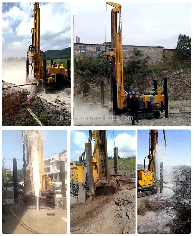 200m Depth borehole Drilling Rig Water Well drilling rig suitable for both air and water drilling