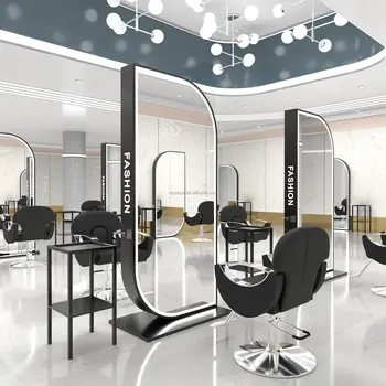 Hair Station Salon Furniture Barber Station Salon Station With Mirror