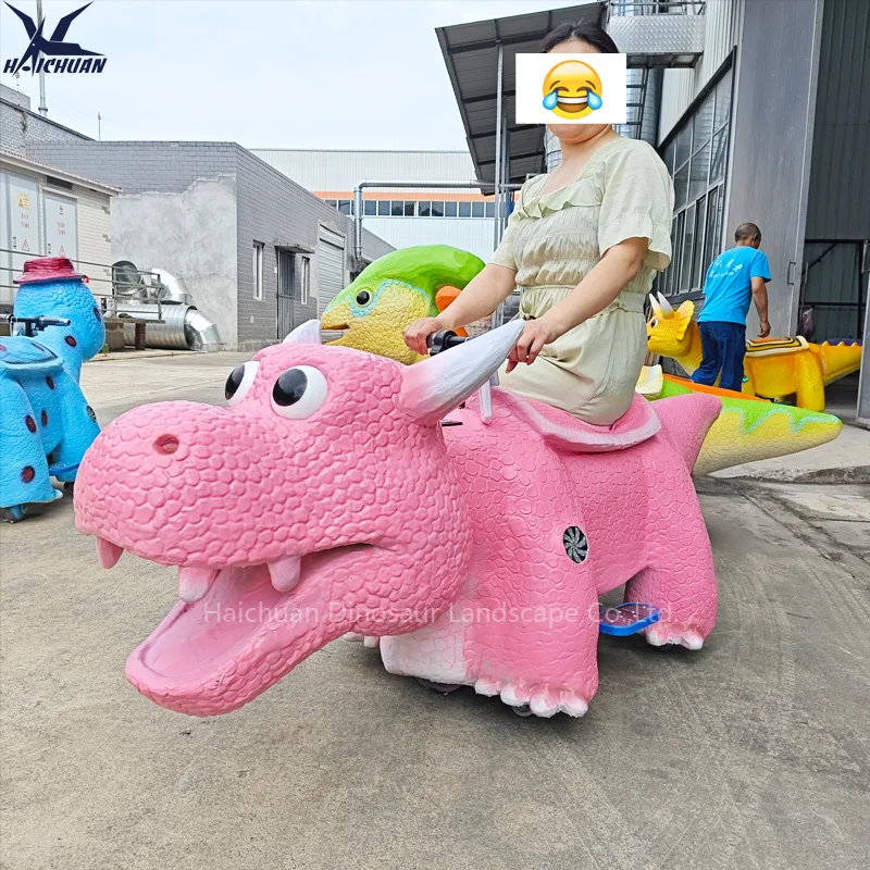 Custom Shopping Center Battery Powered Pink Electric Dragon Ride on for Children Kids