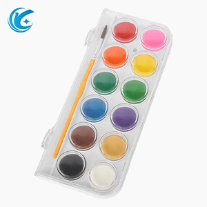 12 Colors Solid Watercolor Cake for Painting Non-Toxic Art Supplies Made in China