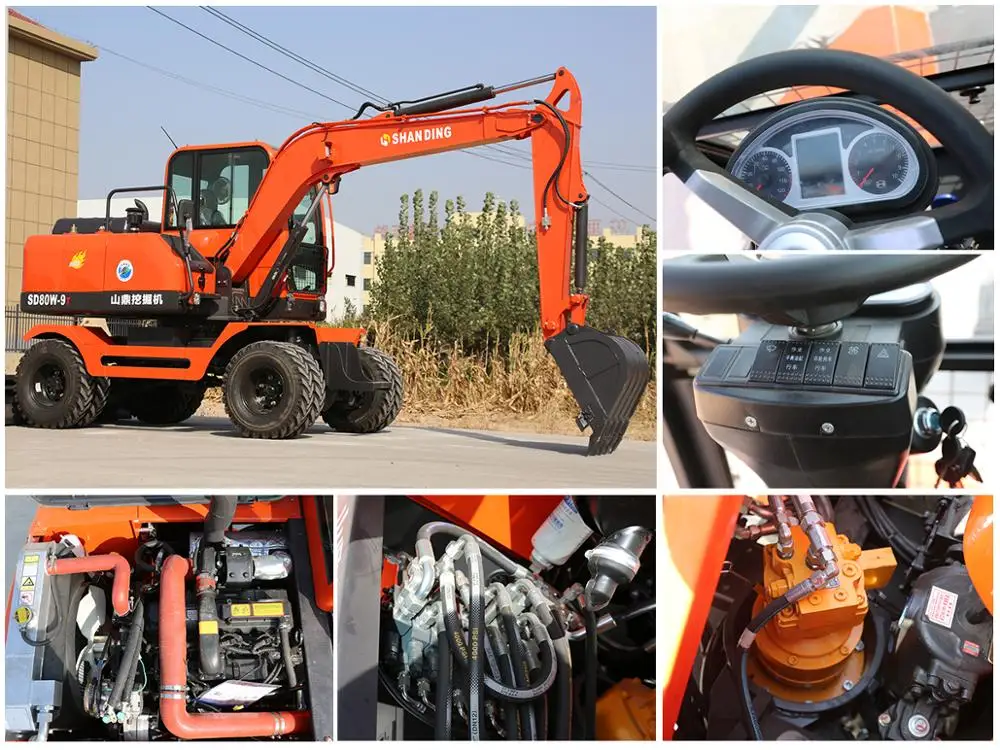 小型ホイール掘削機中国製8トン重機家庭用建設用| Alibaba.com
