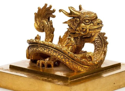 Sculpture Miniature Dragon En Laiton – 4,9 Cm X 2,8 Cm – NEUF