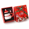 Tasse Saint Snowman + couvercle + cuillère + coffret cadeau de transport