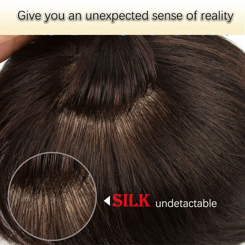 Hot Sale Male Hair Prosthesis Natural Black 6 Inch Toupee Men Hair ...