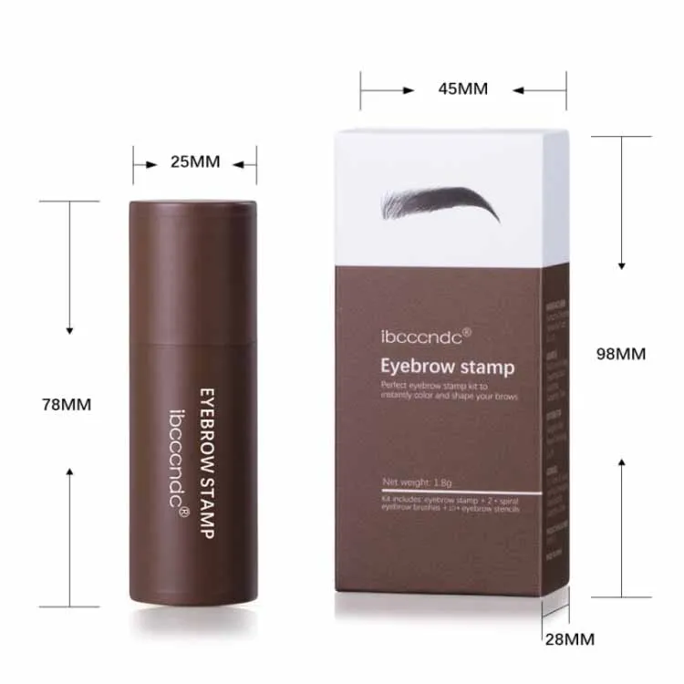 3 в 1 один шаг бровей штамп трафарет для Набор кистей метка частного назначения пудра из водонепроницаемого