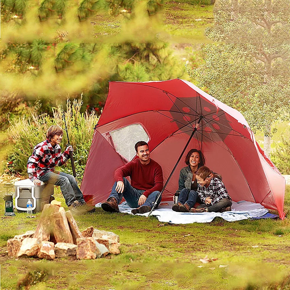 Windproof Uv-proof Beach Fishing Umbrella For Outdoor Camping_voghion.com