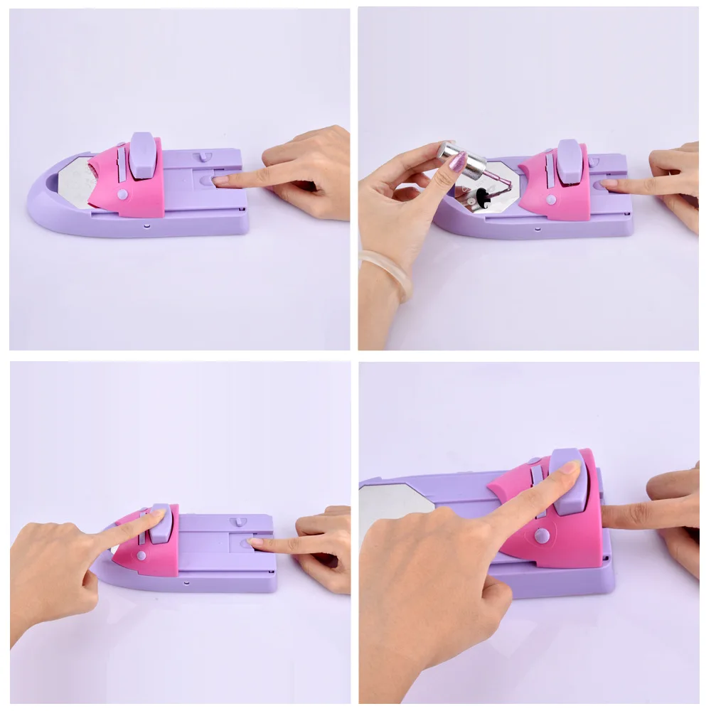 New Drawing Pattern Finger Nail Printing Machine Nail Art Printer Diy Printing Manicure Machine With 6pcs Metal Stamp Stamper