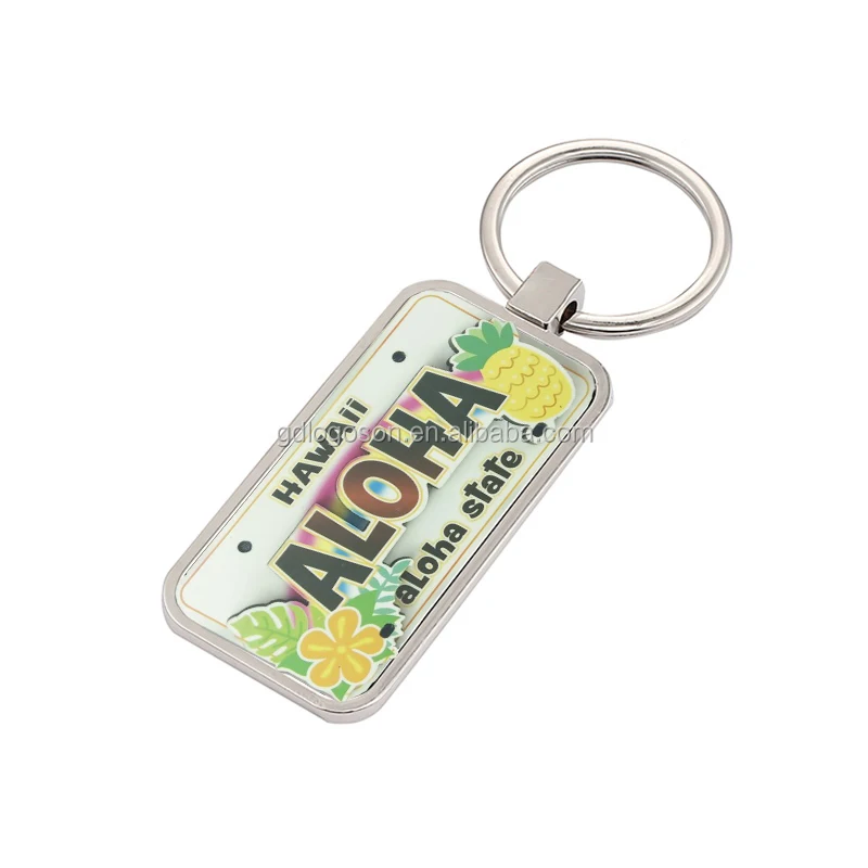 Factory Wholesale Vintage Fashion Brazil Jesus Mini License Plate Zinc Alloy Keychains Custom Logo Durable Metal Souvenir