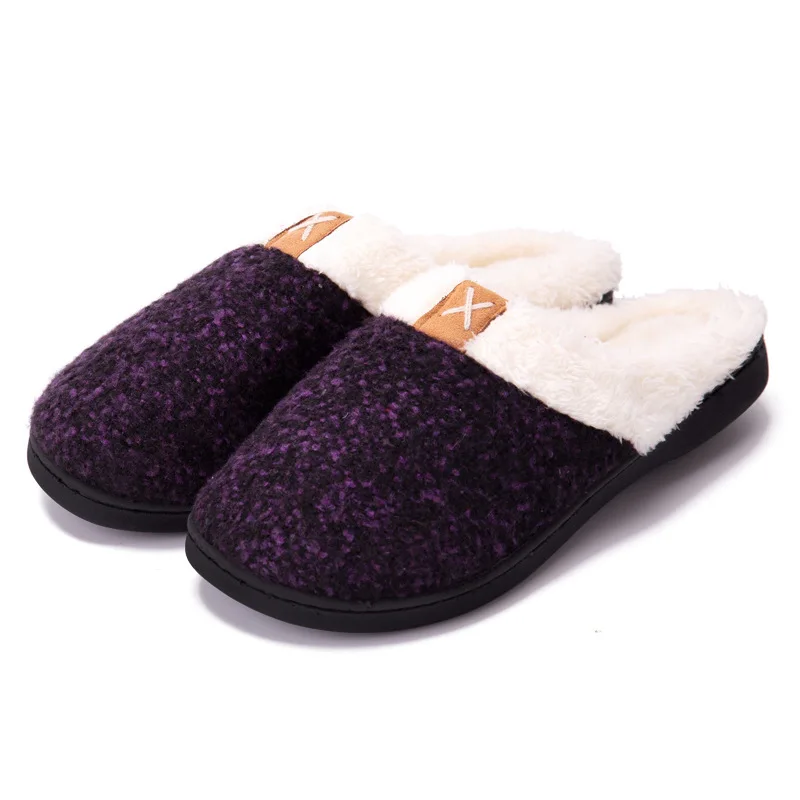 2023 Hot Selling Comfort Memory Sponge Antislip Slippers With Wool