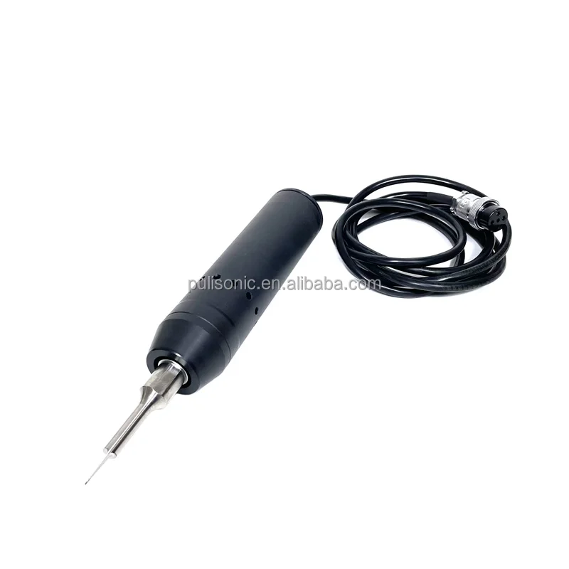 Handheld Tool Head Ultrasonic Cutter 28Khz Fabric Labels Cutting Machine Plastic Product Ultrasound Cutting Device