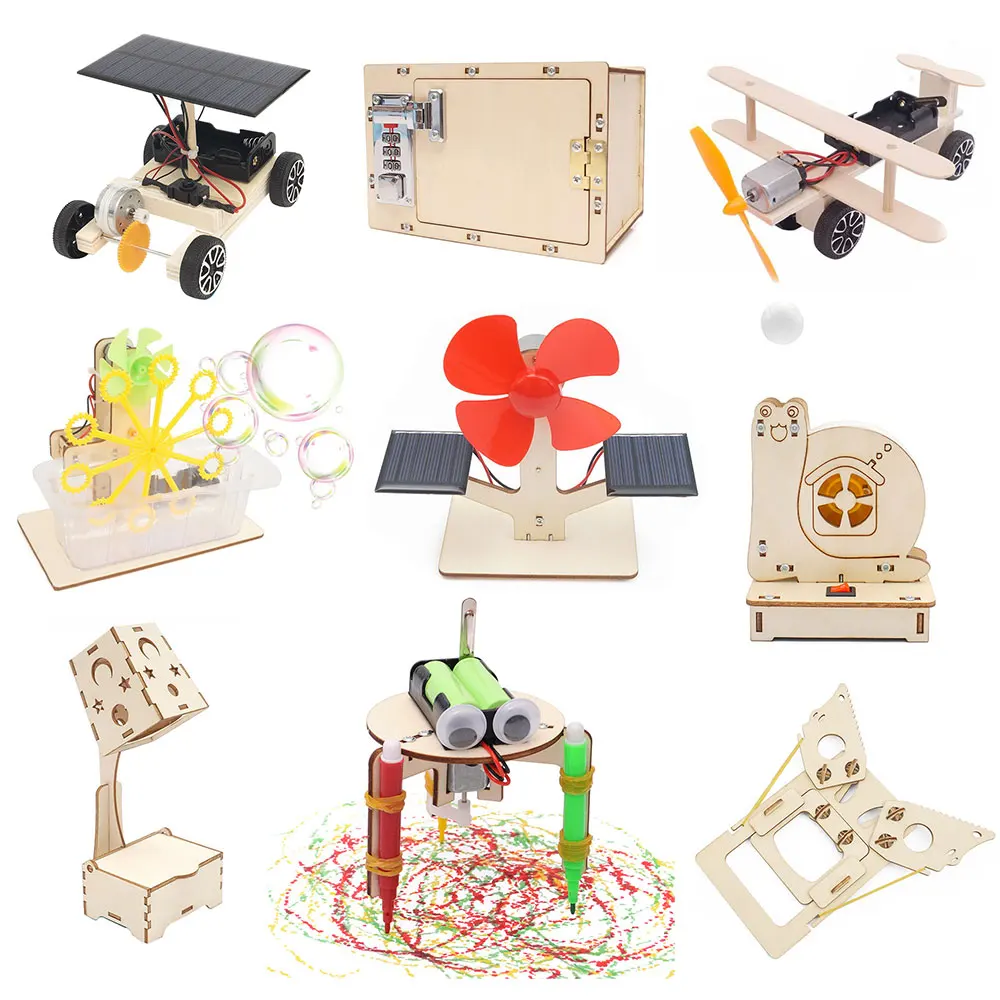 Alibaba.com: Wooden Robotic Building Kit STEM Electric Projects ...