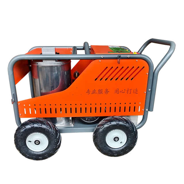 LC 250bar 15lpm Mobile Easy Electric High-pressure Hot Water Cleaning Machine, Heating for Heavy Oil Cleaning