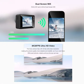 SJCAM (NEW SJ11) Active Screen Real 4K WiFi Action Camera Body Waterproof Live Stream 6-axis Gyro Stabilization Camera detail image