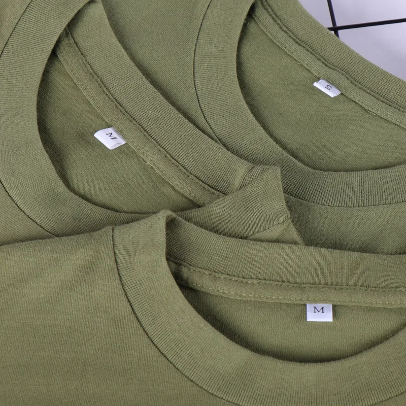 Hoge kwaliteit unisex 230G zware katoenen korte mouwen effen T-shirts voor heren Blank goedkope groothandel T-shirts879_voghion.com